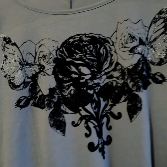 T-shirt Victoria's Secret Rose - Gris - 100% Coton - Neuf Avec étiquette